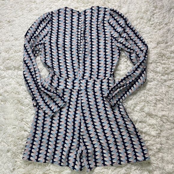 Parker Blue Zig Zag Tita Romper - Picture 7 of 7